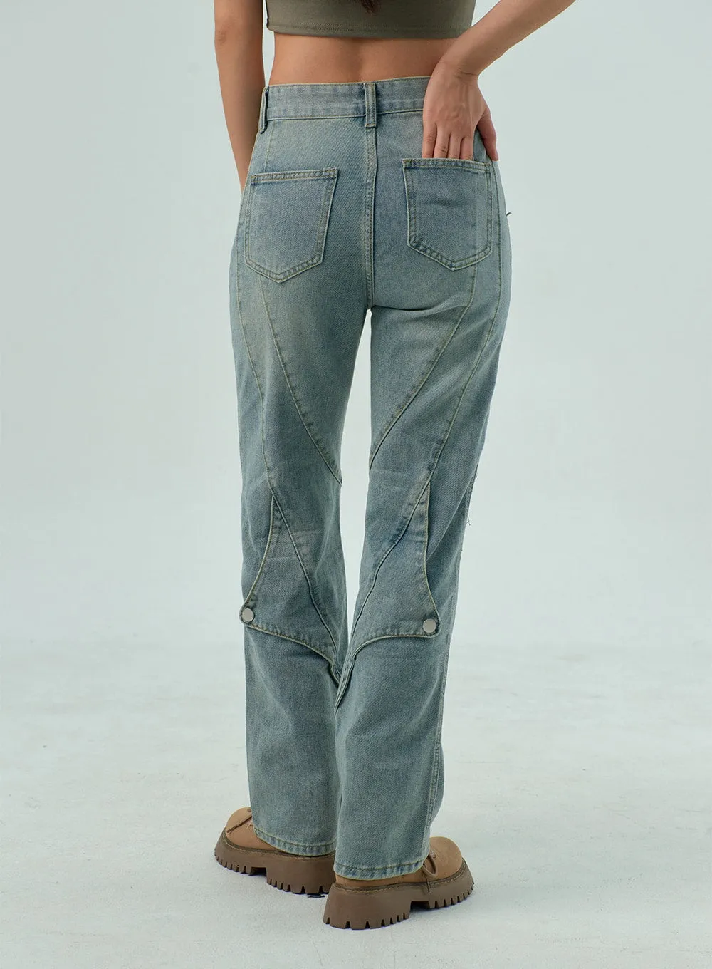 Straight Leg Jeans CY330