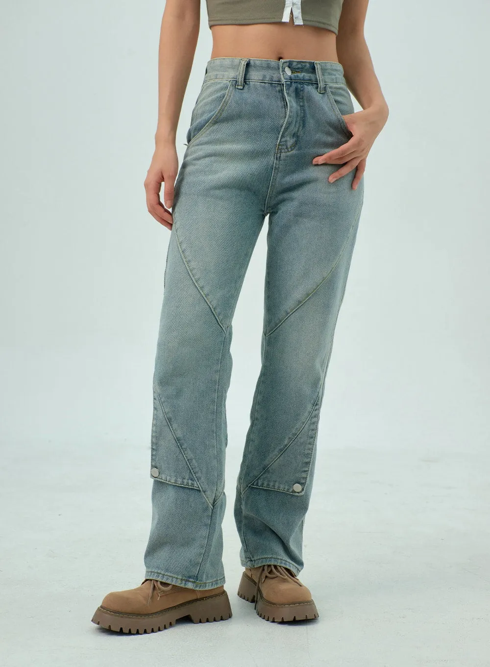 Straight Leg Jeans CY330