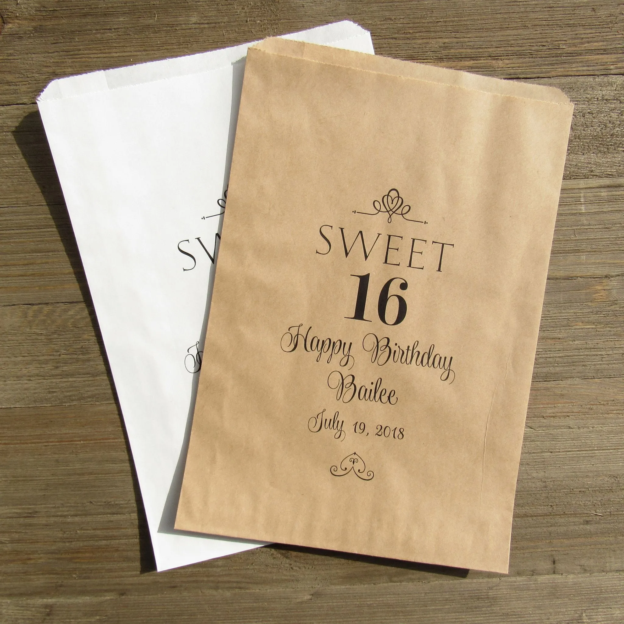 Sweet 16 Favor Bags