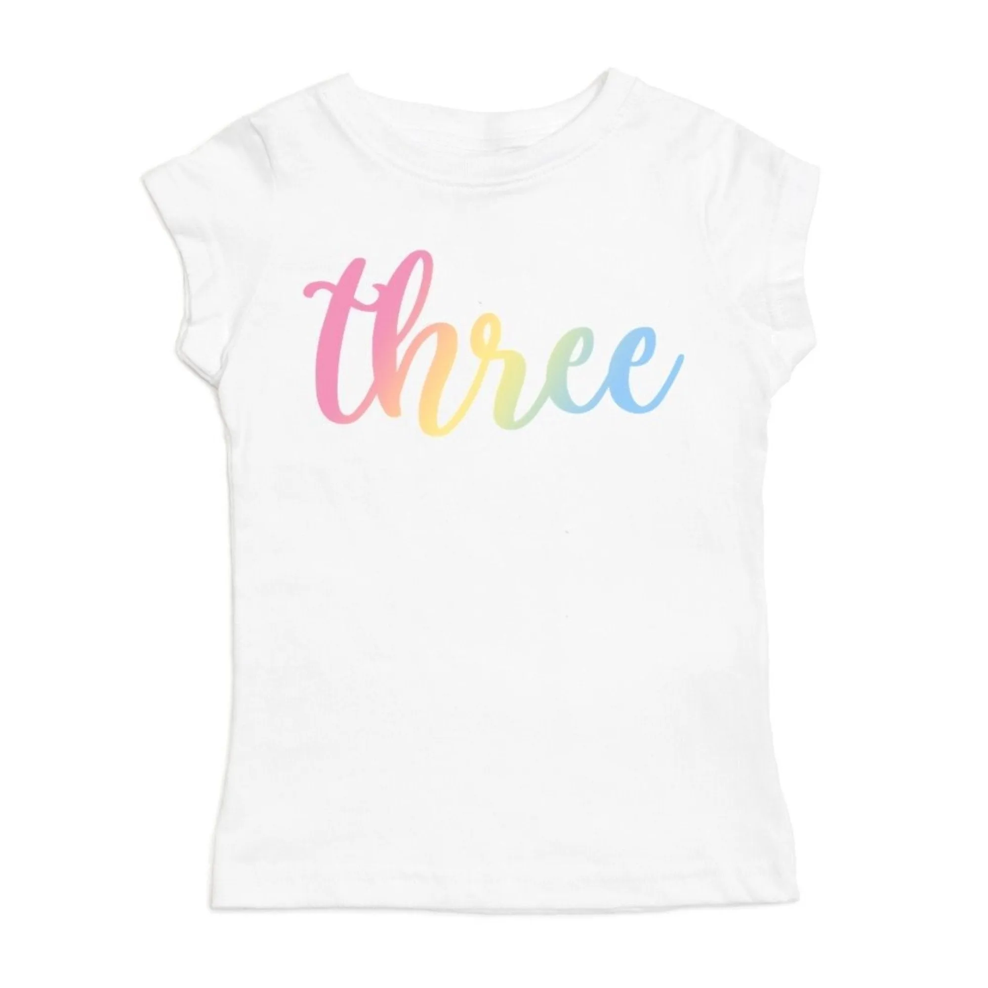 Sweet Wink Girls White BIRTHDAY AGE S/S Shirt - One to Three