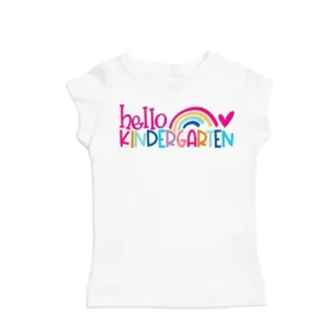 Sweet Wink Girls White HELLO KINDERGARTEN S/S Shirt