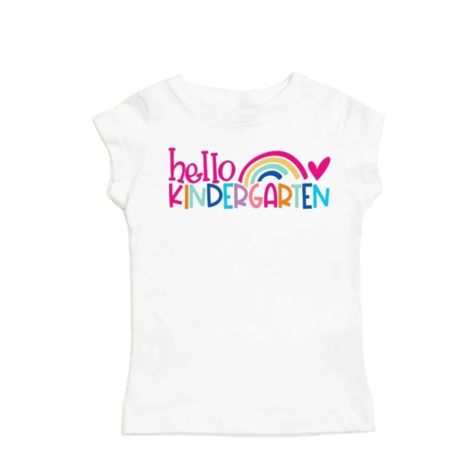 Sweet Wink Girls White HELLO KINDERGARTEN S/S Shirt