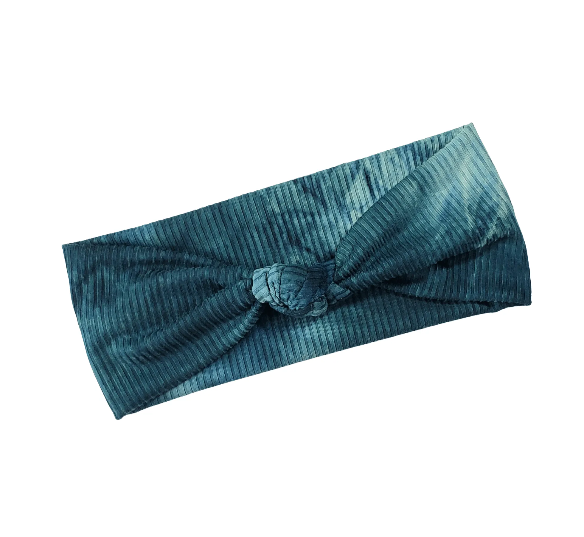 Teal Tie Dye Knot Headband