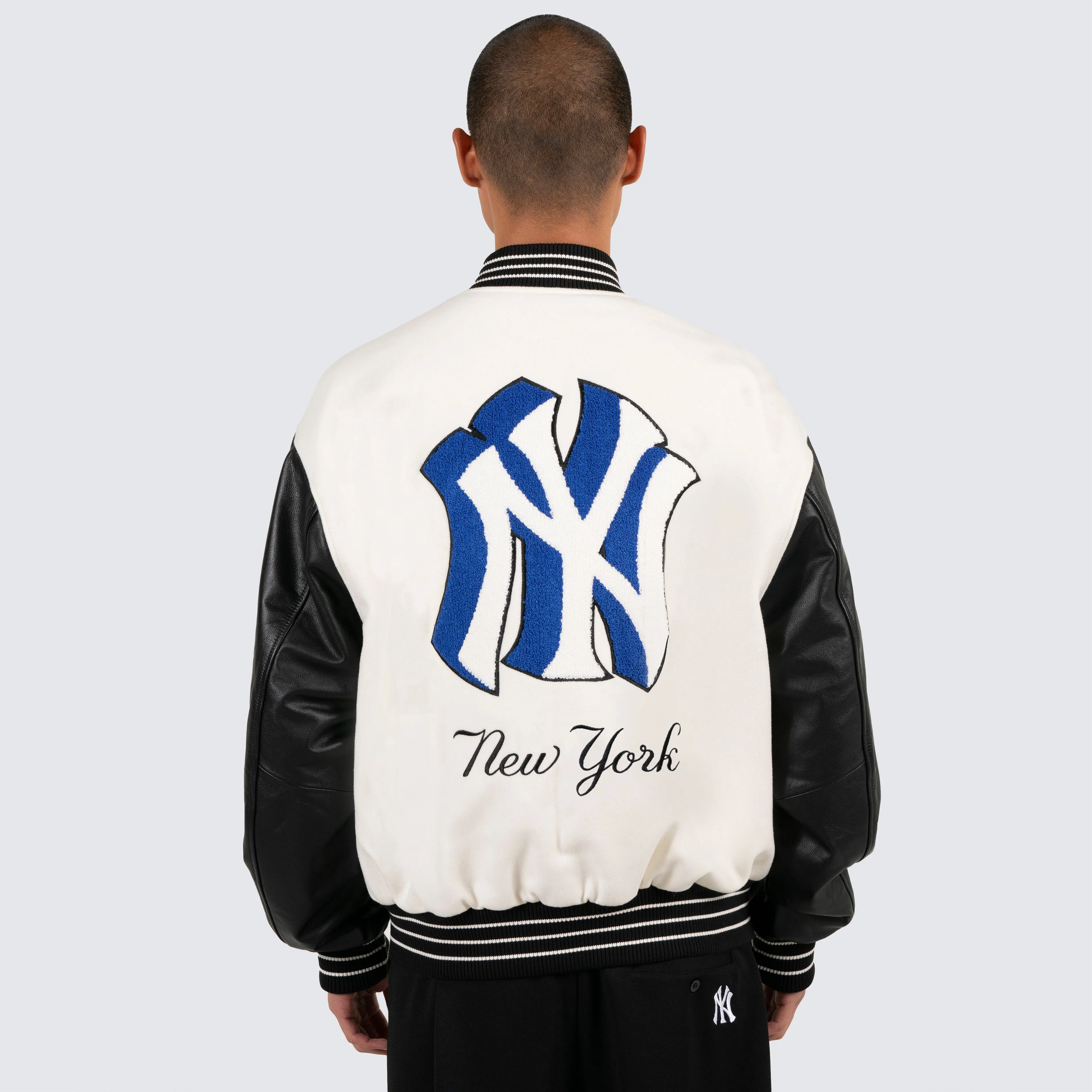 TEAM VARSITY LEATHER JACKET - YANKEES