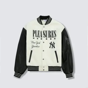 TEAM VARSITY LEATHER JACKET - YANKEES