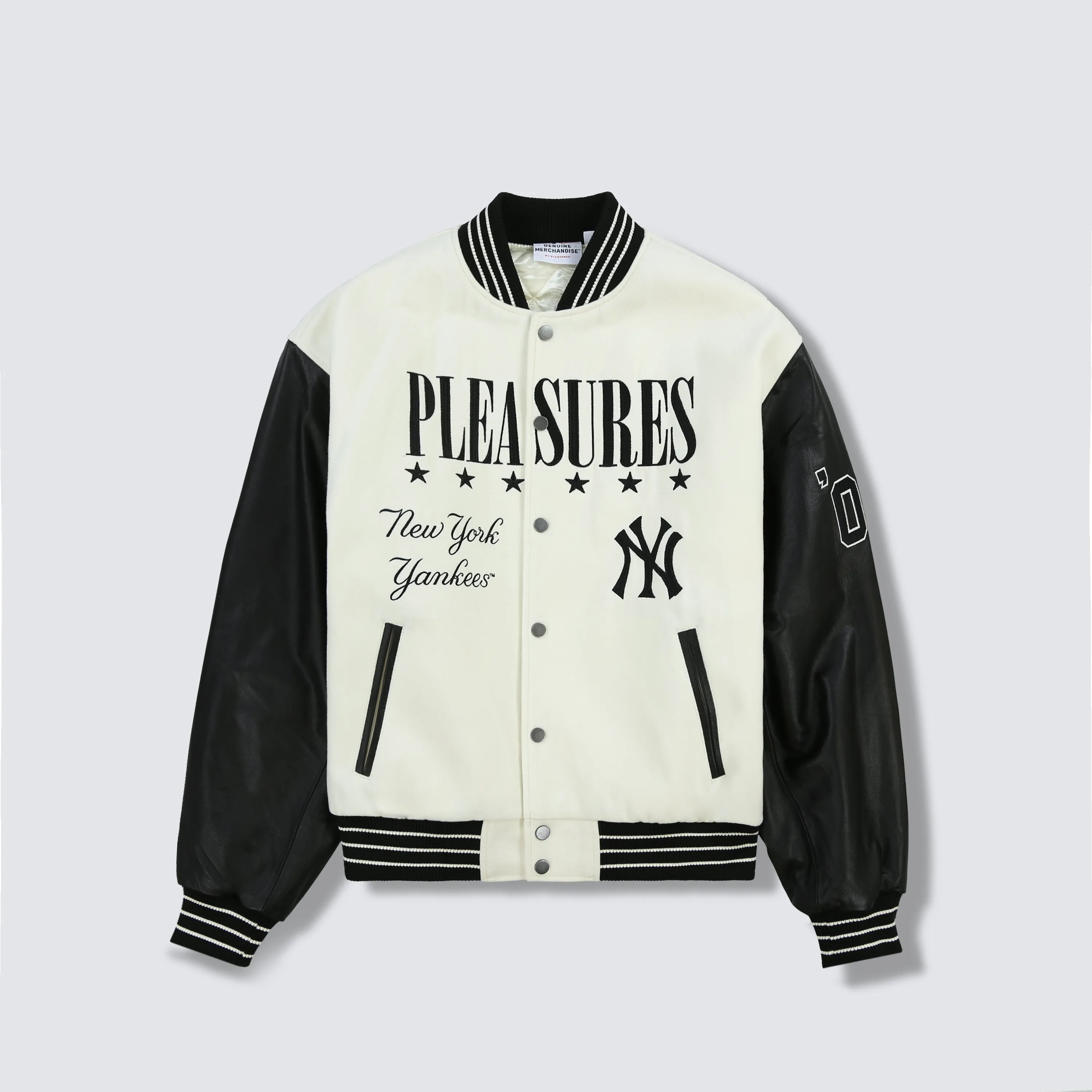 TEAM VARSITY LEATHER JACKET - YANKEES