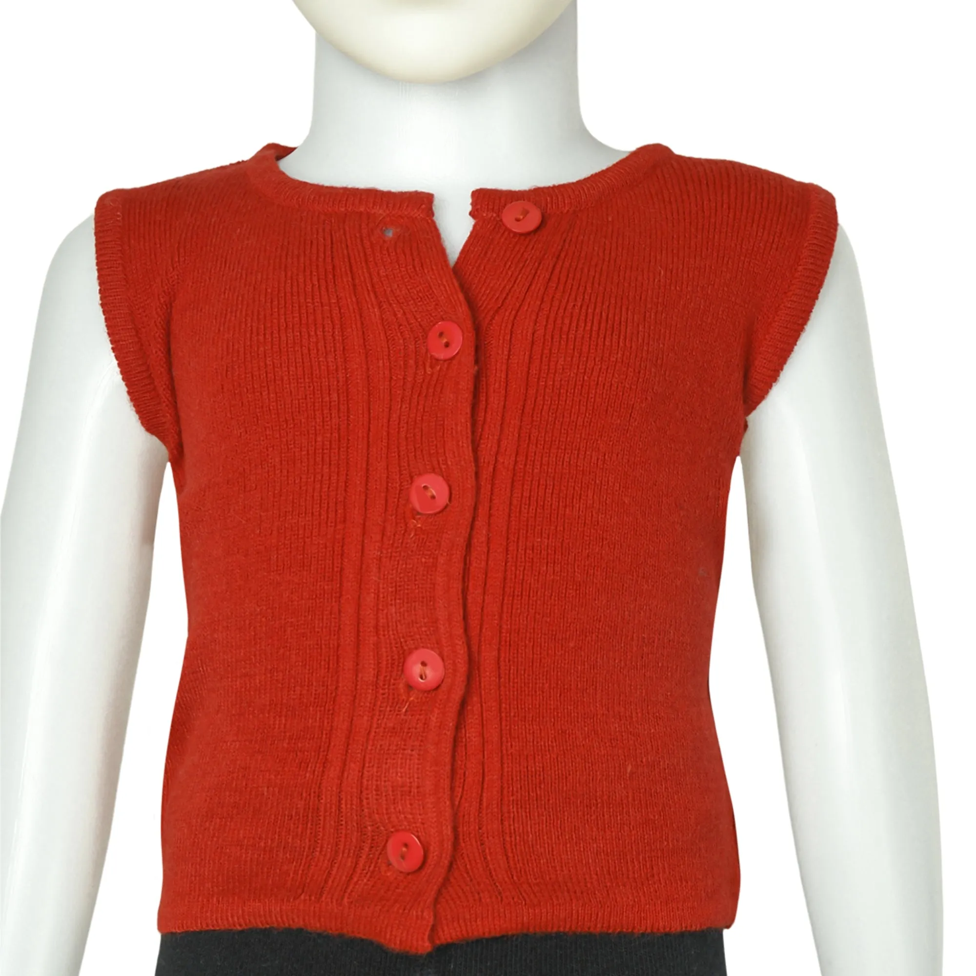 THE LITTLE LOOKERS Premium Quality Front Open Half Sweater/Inner/Bandi/Wollen Vest for New Born Babies/Infants