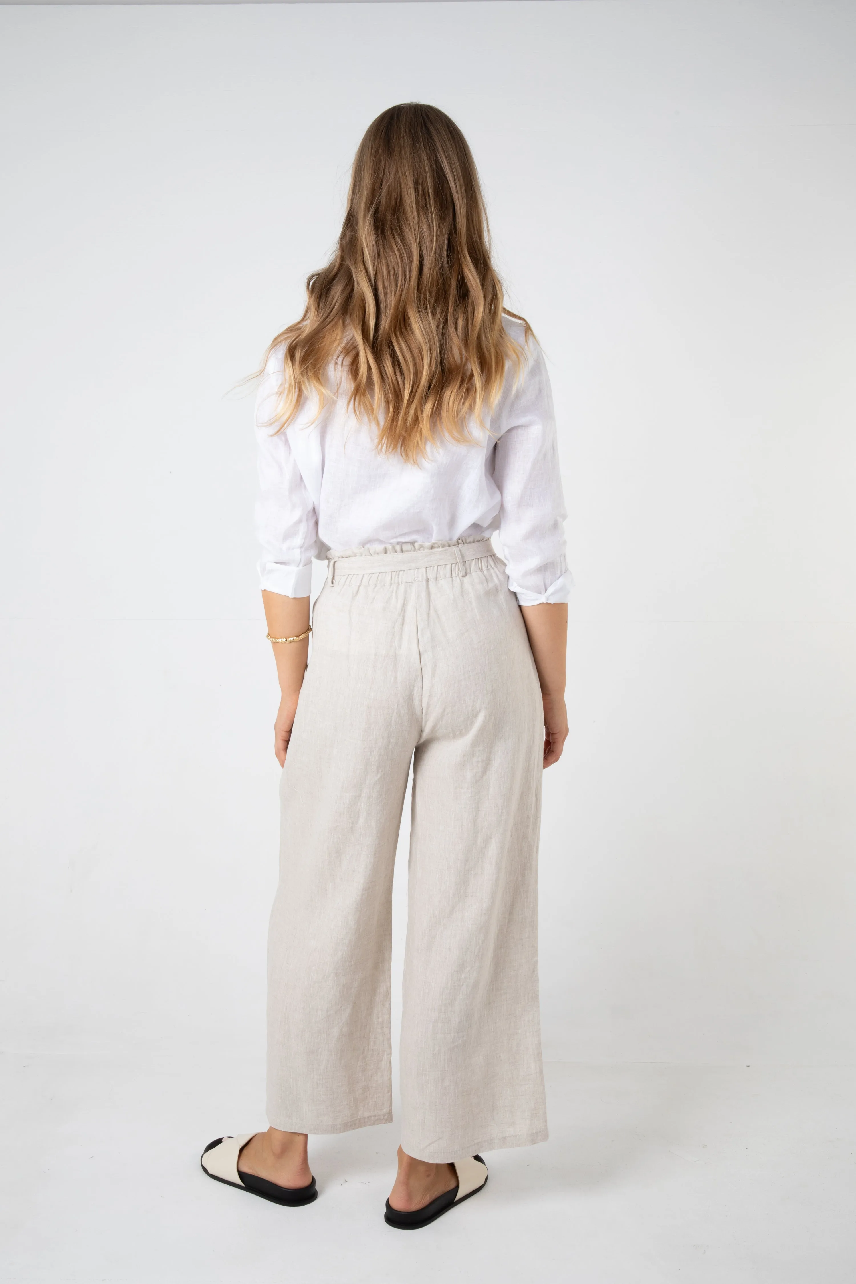 TYLER LINEN PANT - NATURAL