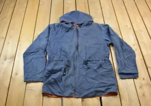 Vintage 1980s Blank Windbreaker Reversible Jacket