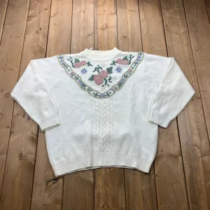 Vintage Alia Floral Knitted Sweater