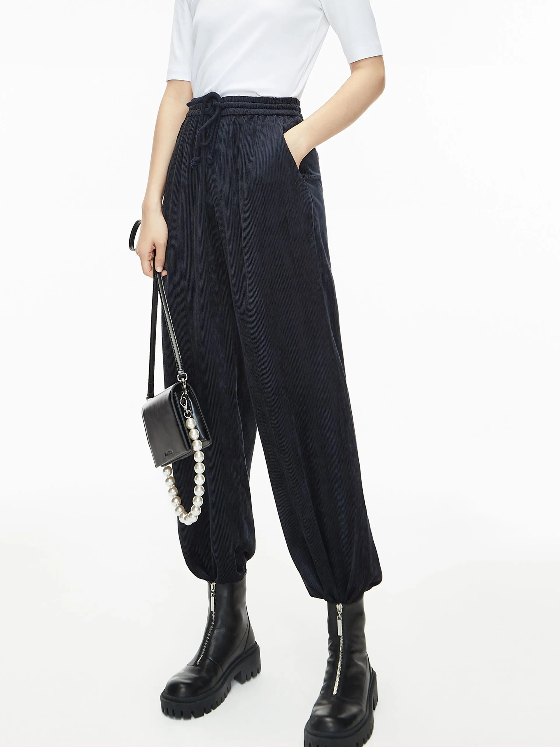 Wide Leg Corduroy Pants